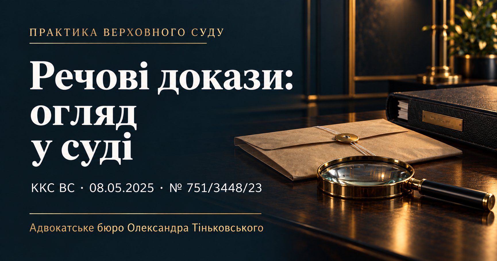 Огляд речових доказів і безпосереднє дослідження: у чому різниця?